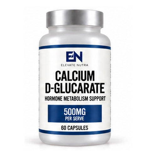 Elevate Nutra Calcium D-Glucarate 500mg 60 Capsules bottle