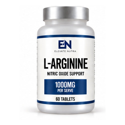 Elevate Nutra L-Arginine 1000mg 60 Tablets bottle